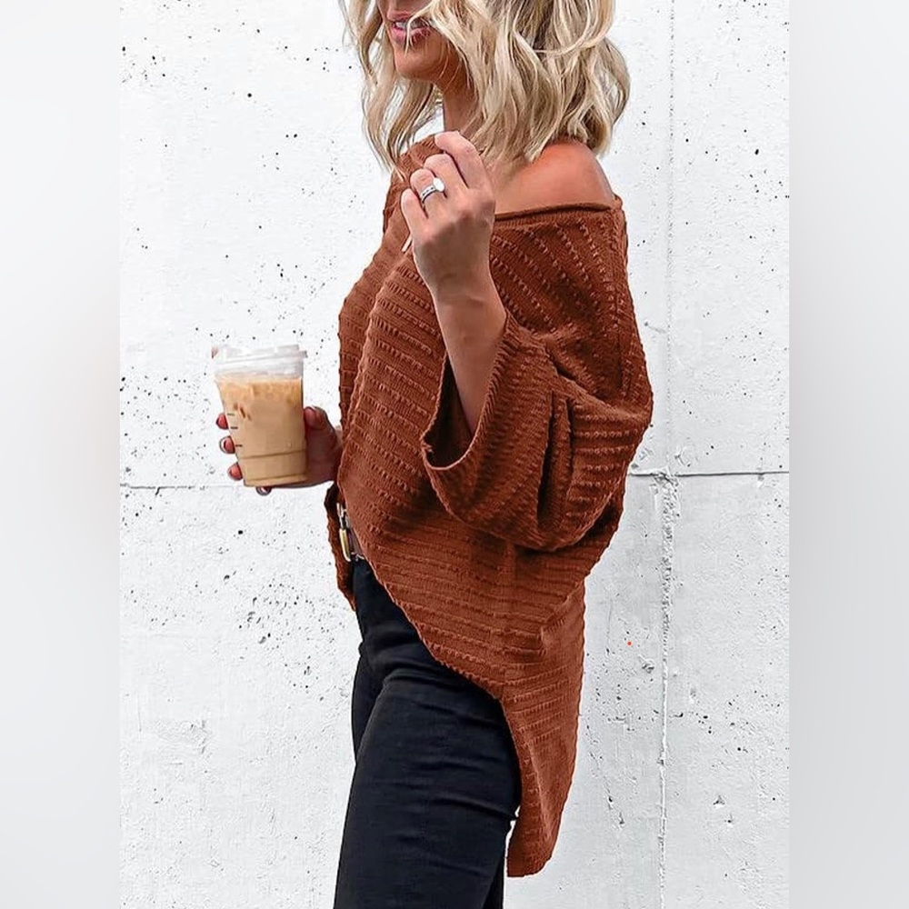 Dokotoo Women's Casual 3/4 Sleeve Loose Tunic Tops Blouses